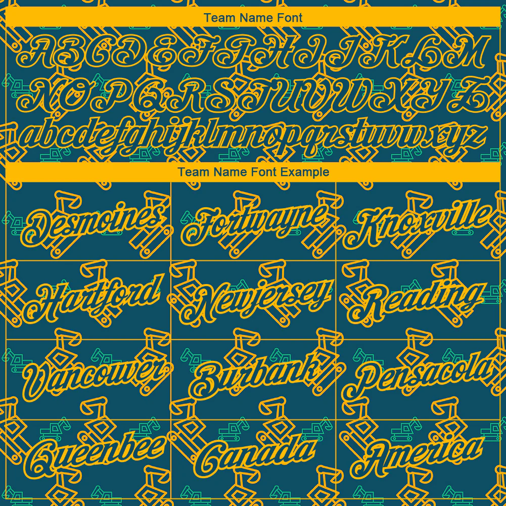 Custom Midnight Green Gold 3D Pattern Design Machine Excavator Labor Day Performance T-Shirt - Image 3