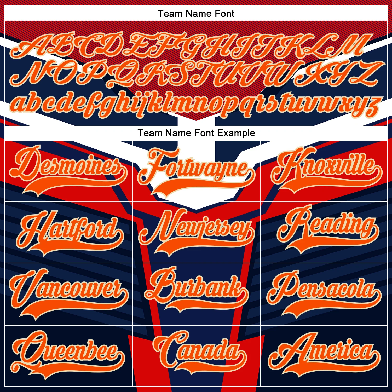 Custom Navy Orange Gold Cream-White 3D Pattern Cyber Mecha E-sport Hockey Jersey - Image 4