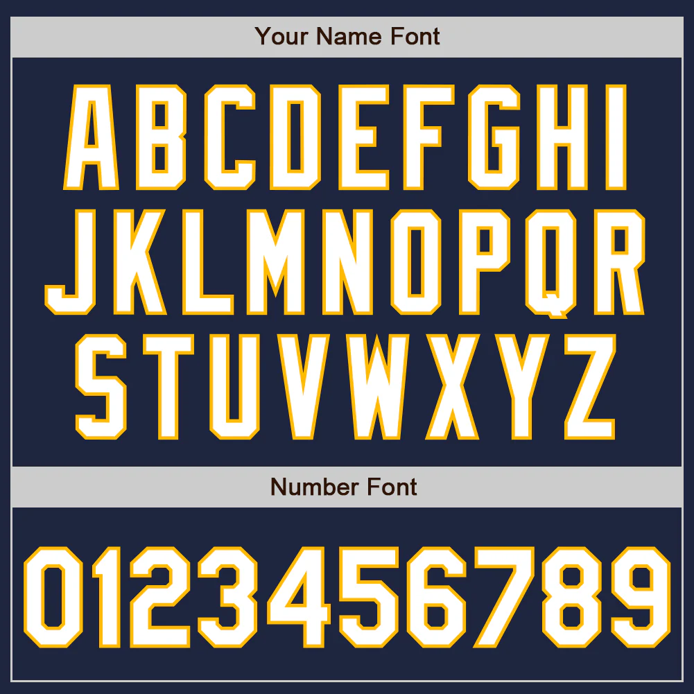 Custom Navy Gold Pinstripe White Authentic Two Tone Baseball Jersey - Image 5