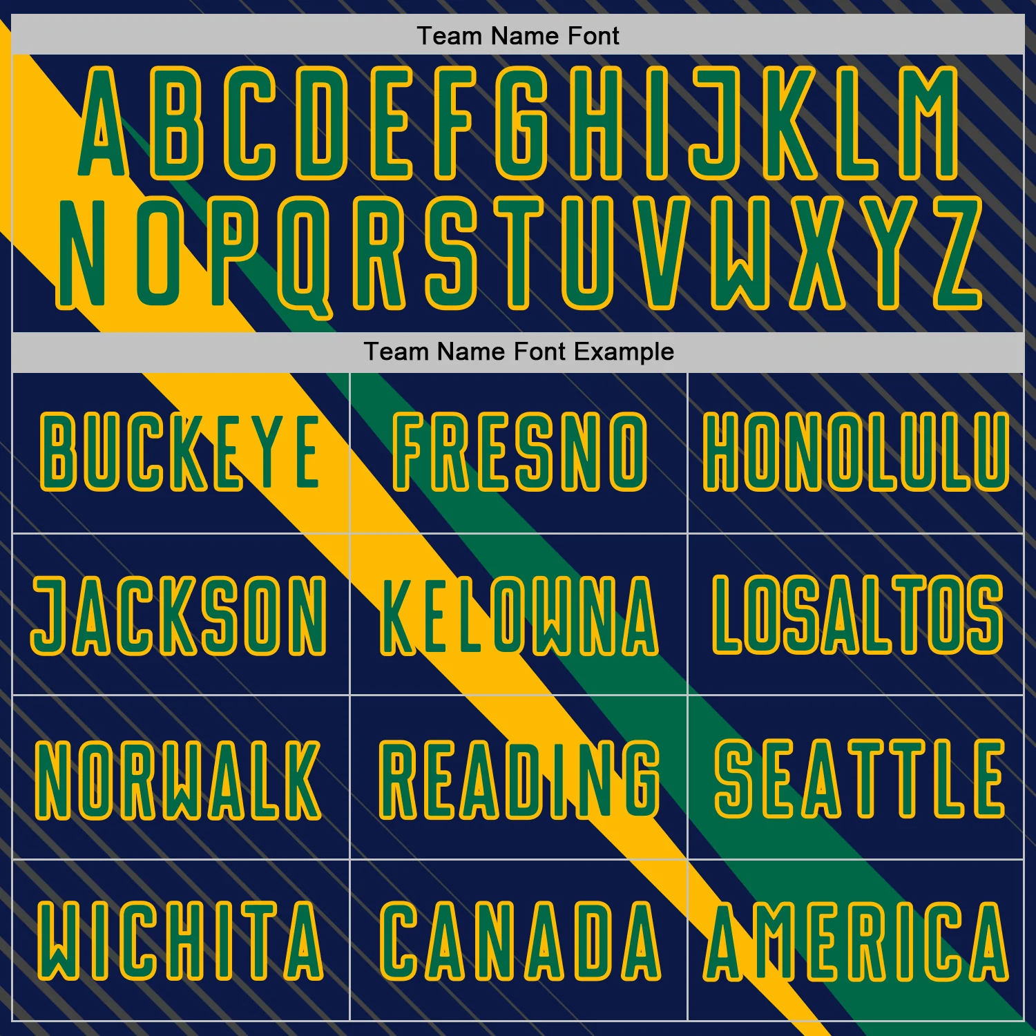 Custom Navy Kelly Green-Gold Diagonal Stripes Sports Sublimation Soccer Uniform Jersey - Image 5