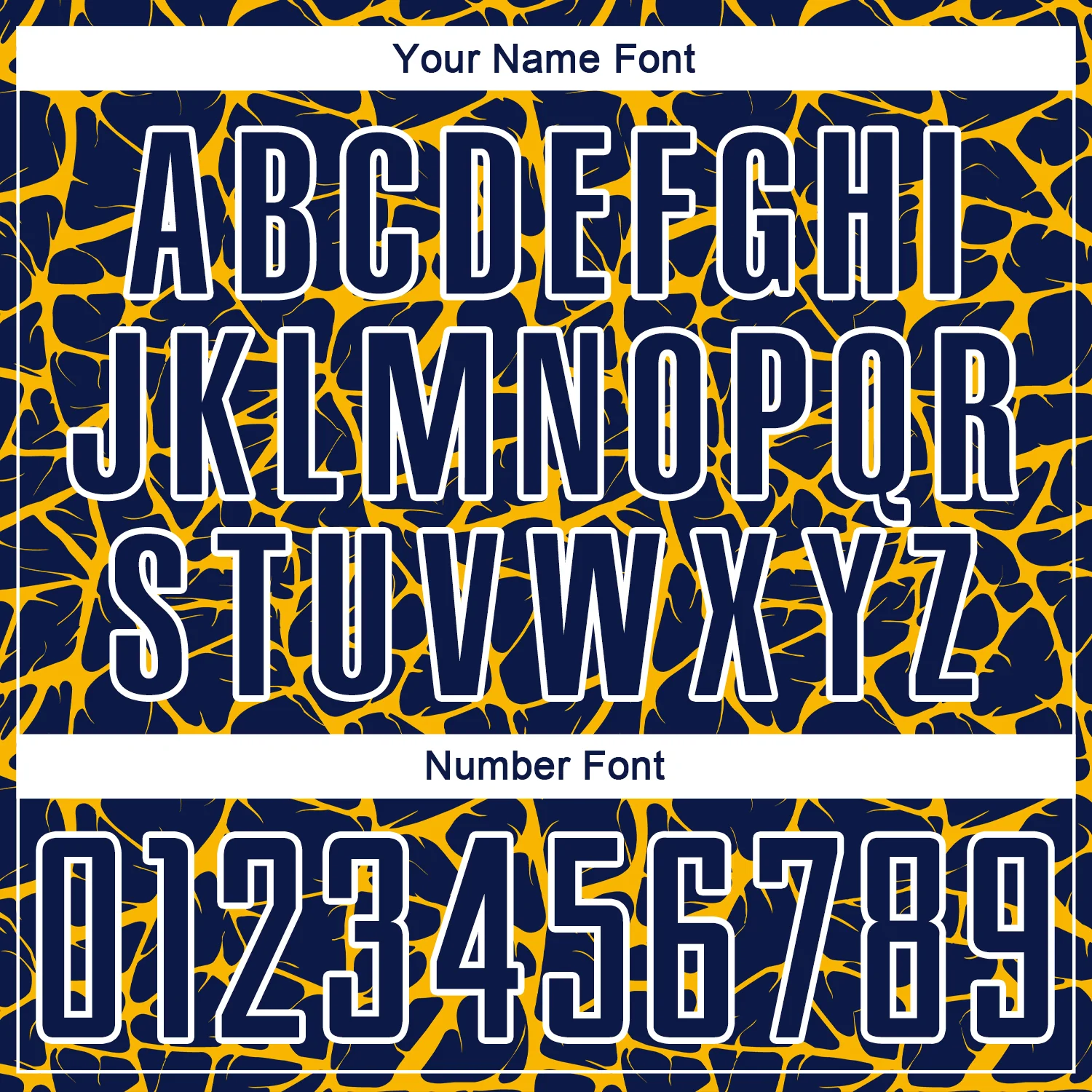 Custom Navy Gold-White Abstract Network Splash Sublimation Soccer Uniform Jersey - Image 6