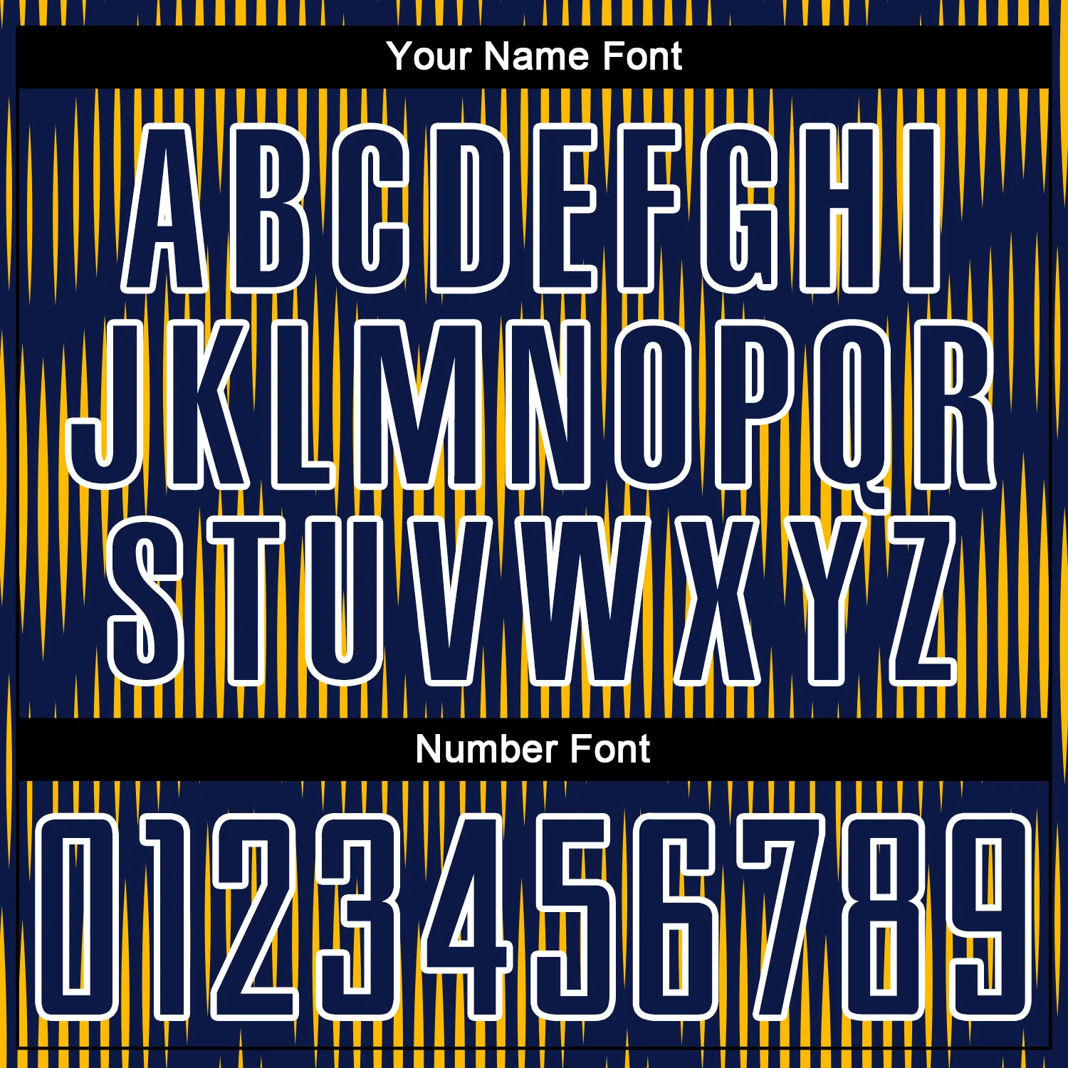 Custom Navy Gold-White Line Sublimation Soccer Uniform Jersey - Image 6