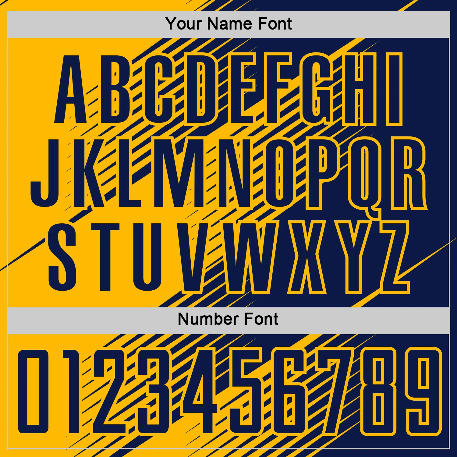 Custom Navy Gold Line Sublimation Soccer Uniform Jersey - Image 6