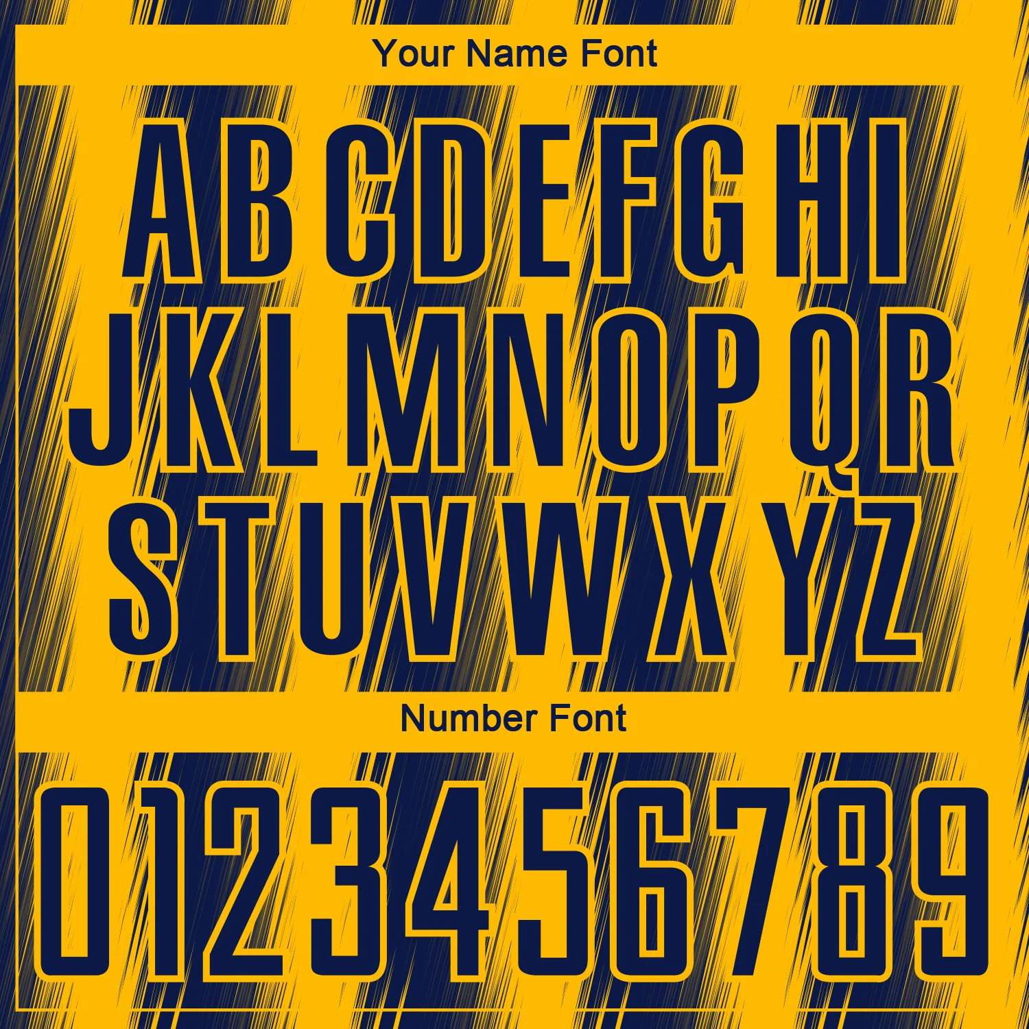 Custom Navy Gold Vertical Brush Stroke Stripes Sublimation Soccer Uniform Jersey - Image 6