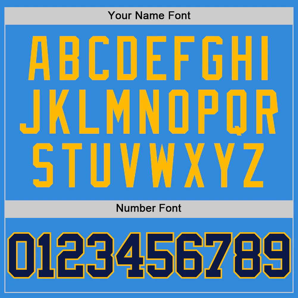 Custom Powder Blue Navy-Gold Authentic Basketball Jersey - Image 4