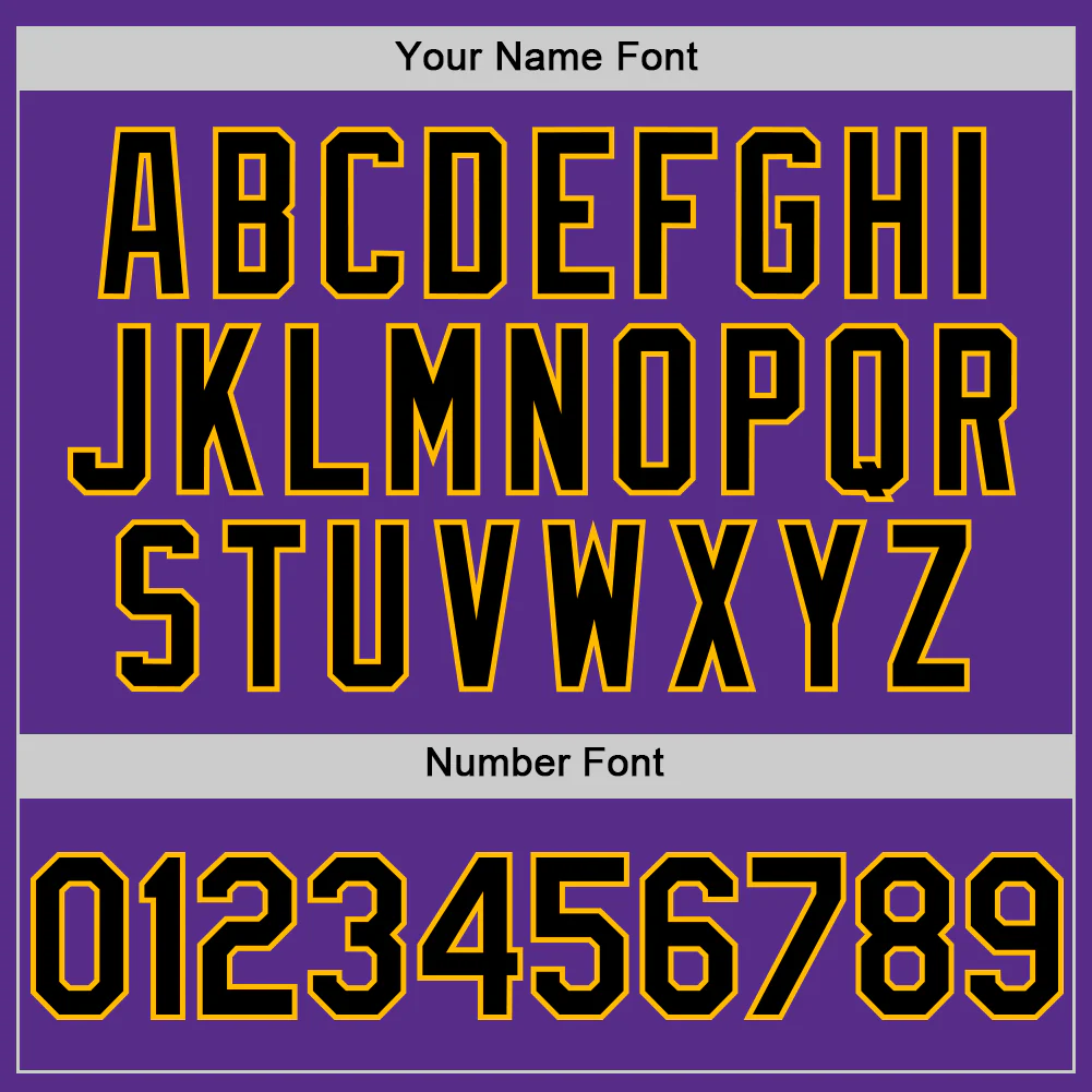 Custom Purple Black-Gold Digital Camo Two Tone Authentic Baseball Jersey - Image 5