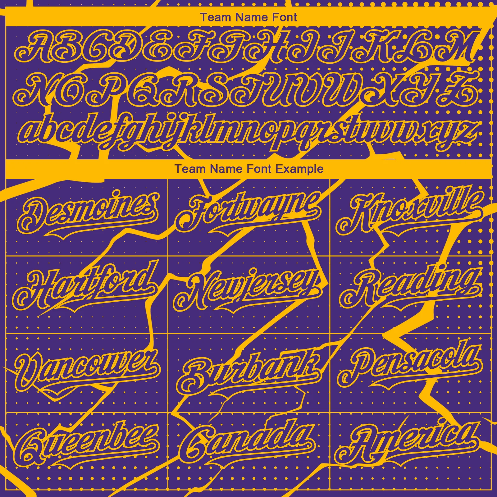 Custom Purple Gold Lightning Polka Dot Authentic Baseball Jersey - Image 4