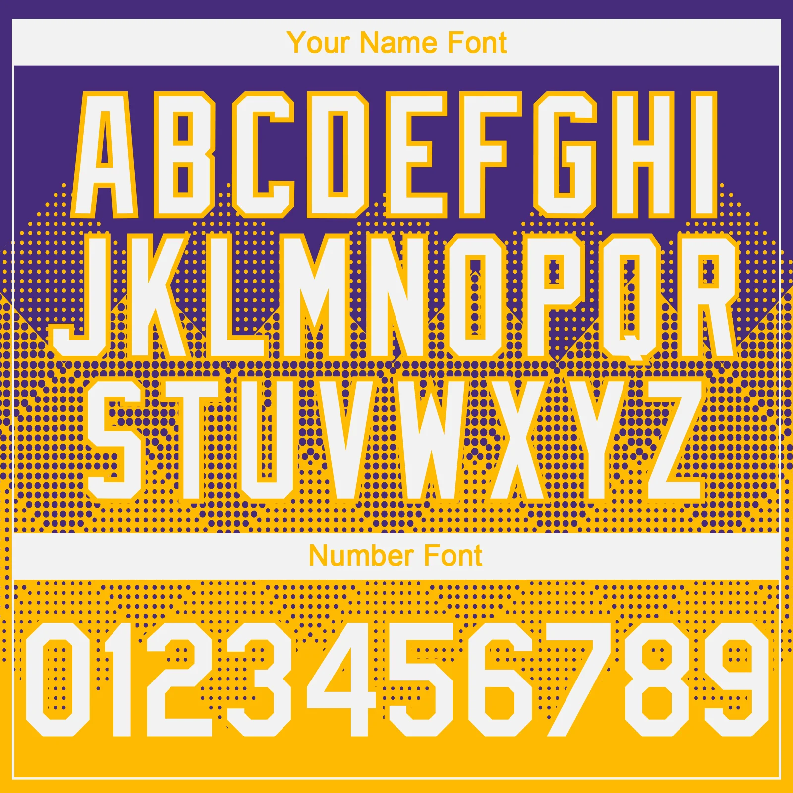Custom Purple White-Gold 3D Gradient Square Shape Authentic Baseball Jersey - Image 5
