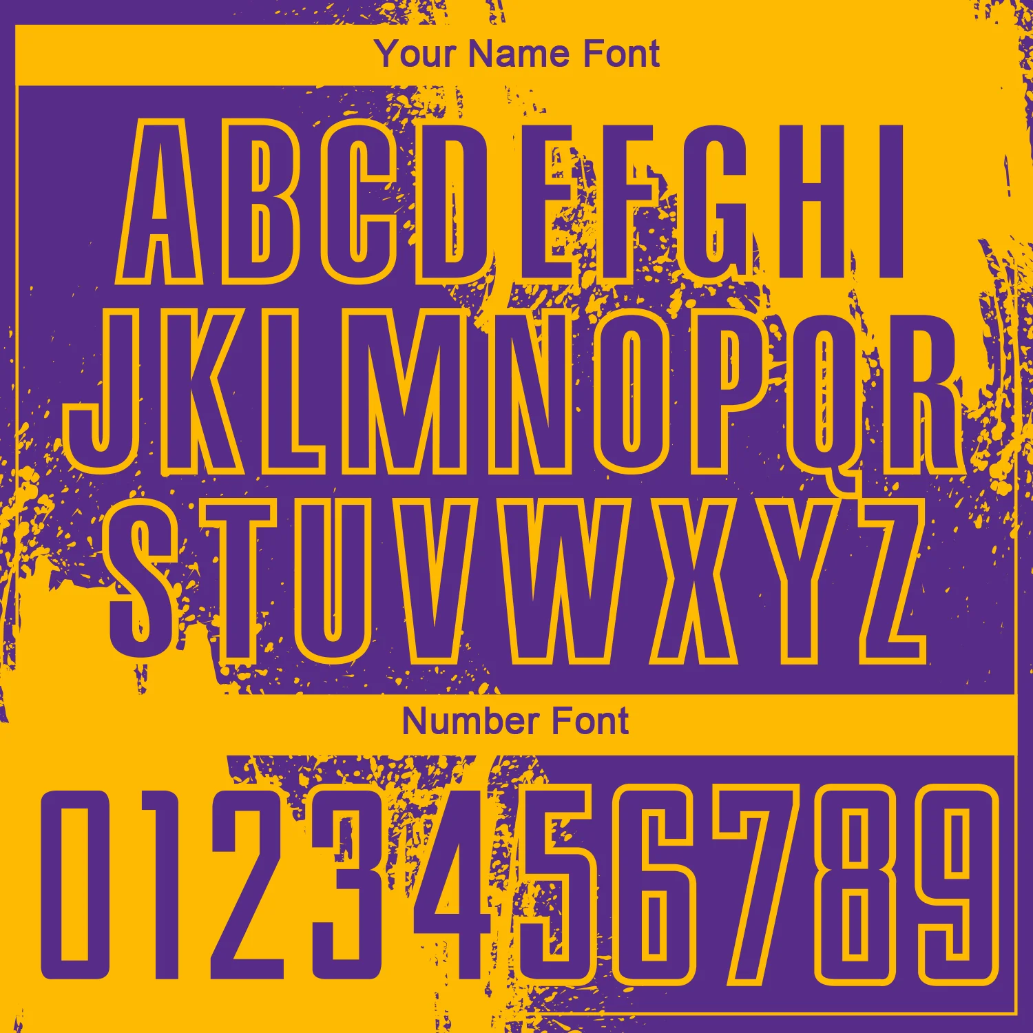 Custom Purple Gold Abstract Brush Stroke Sports Sublimation Soccer Uniform Jersey - Image 6