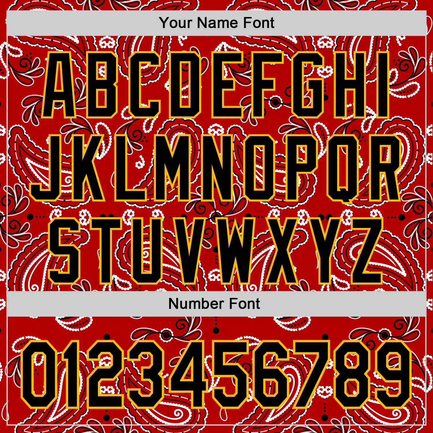 Custom Red Black-Gold 3D Pattern Design Rave Party Paisley Bandana Authentic Baseball Jersey - Image 5