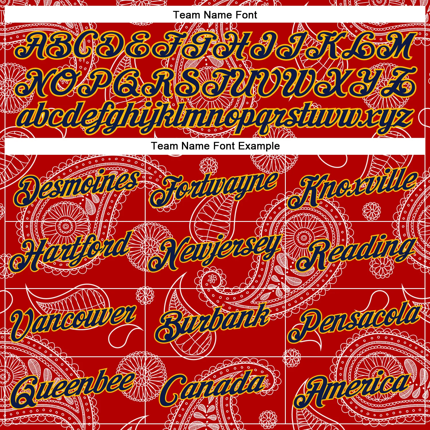 Custom Stitched Red Navy-Gold 3D Pattern Design Ethnic Paisley Floral Bandana Sports Pullover Sweatshirt Hoodie - Image 3