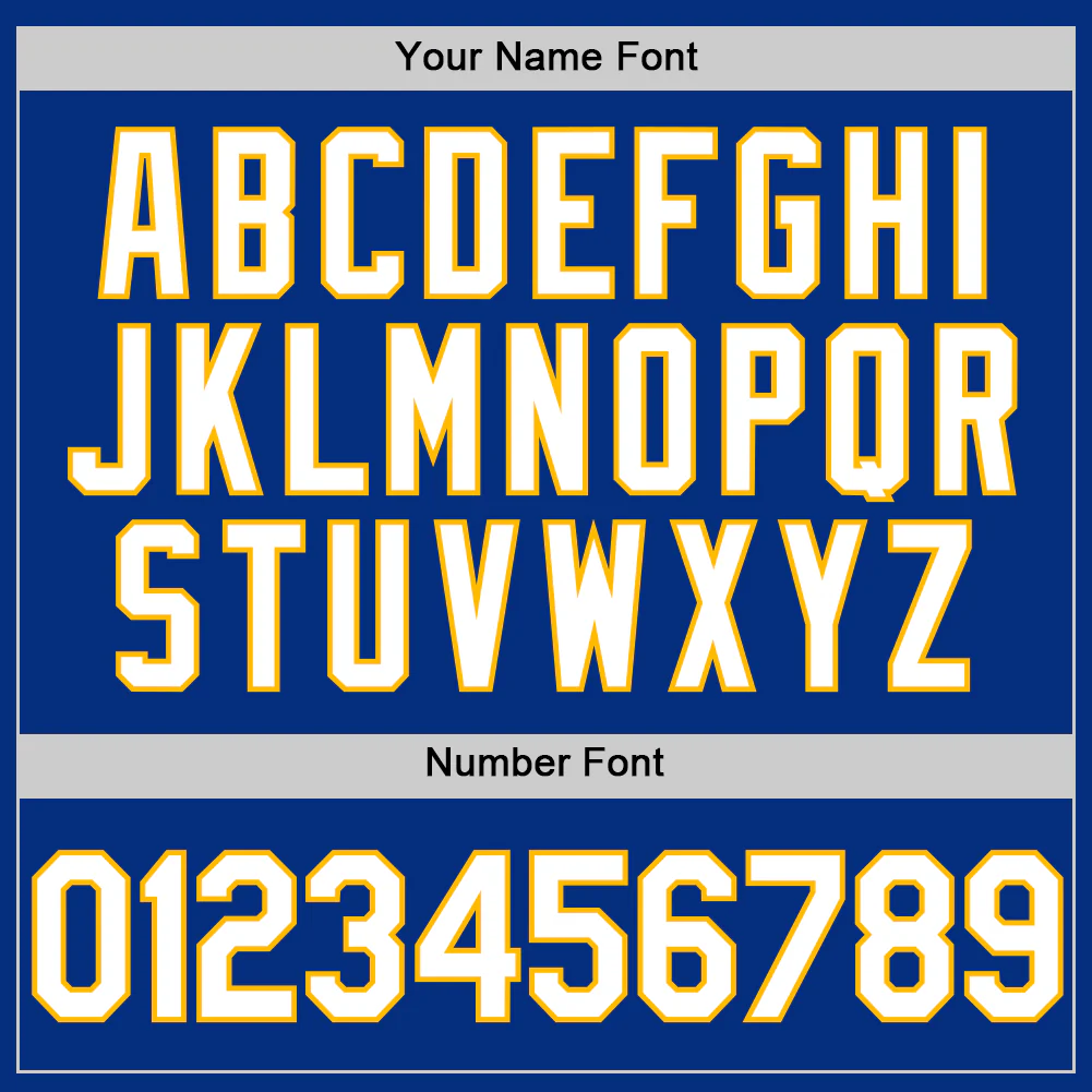 Custom Royal White-Gold Authentic Throwback Basketball Jersey - Image 4