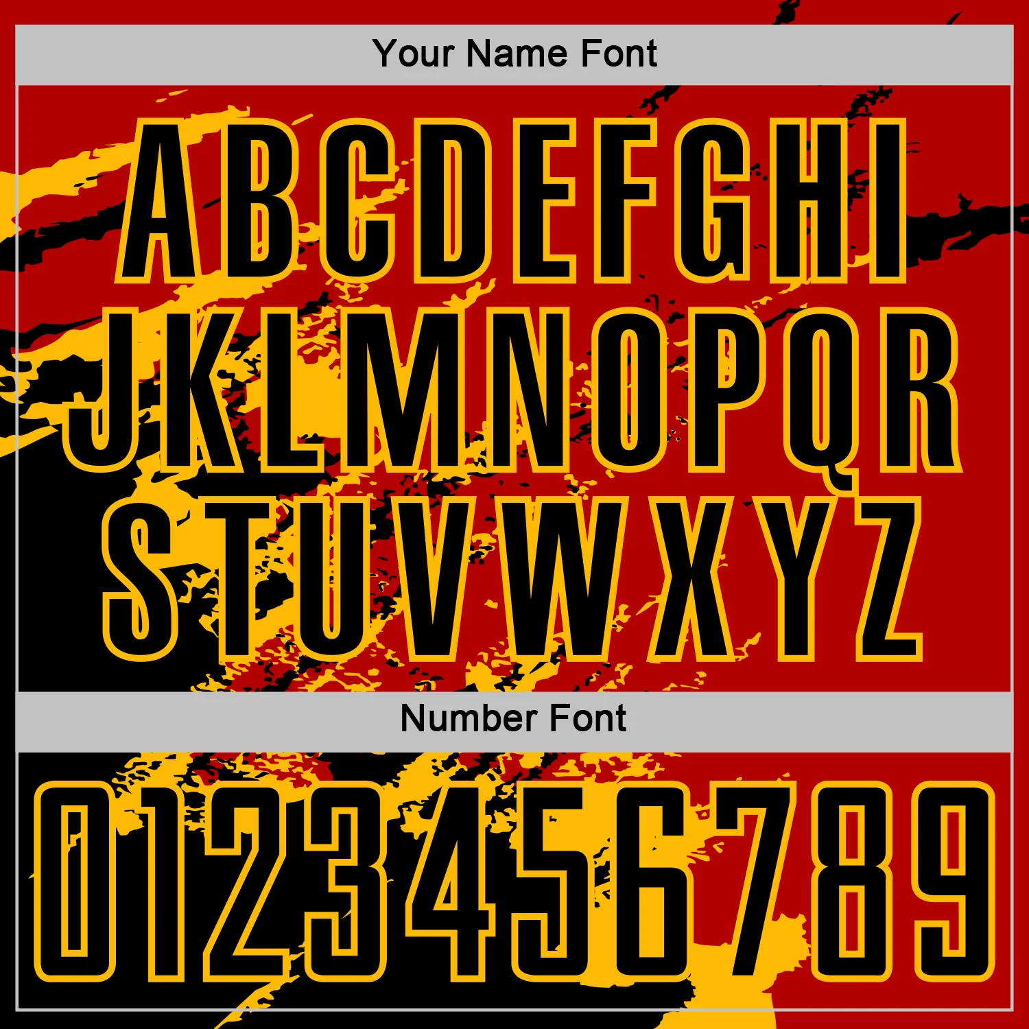 Custom Red Black-Gold Abstract Fragment Art Splash Sports Sublimation Soccer Uniform Jersey - Image 6