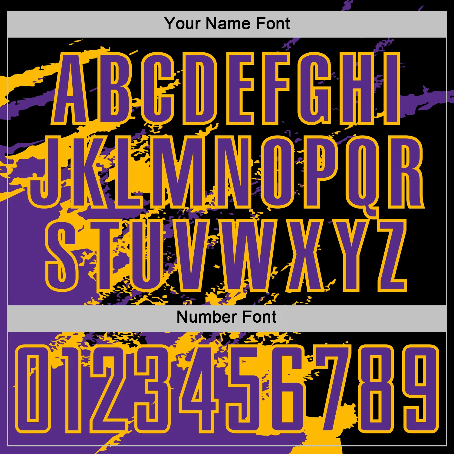 Custom Black Purple-Gold Abstract Fragment Art Splash Sports Sublimation Soccer Uniform Jersey - Image 6