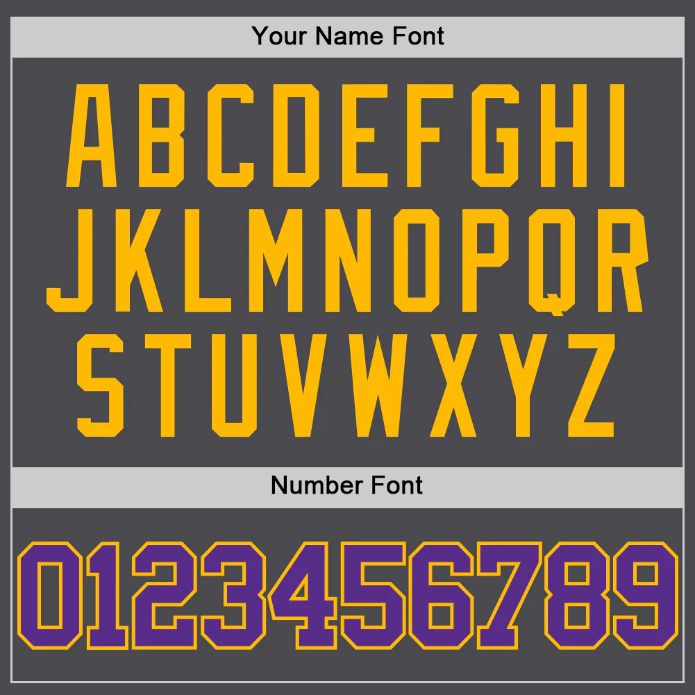 Custom Steel Gray Purple-Gold Authentic Basketball Jersey - Image 4