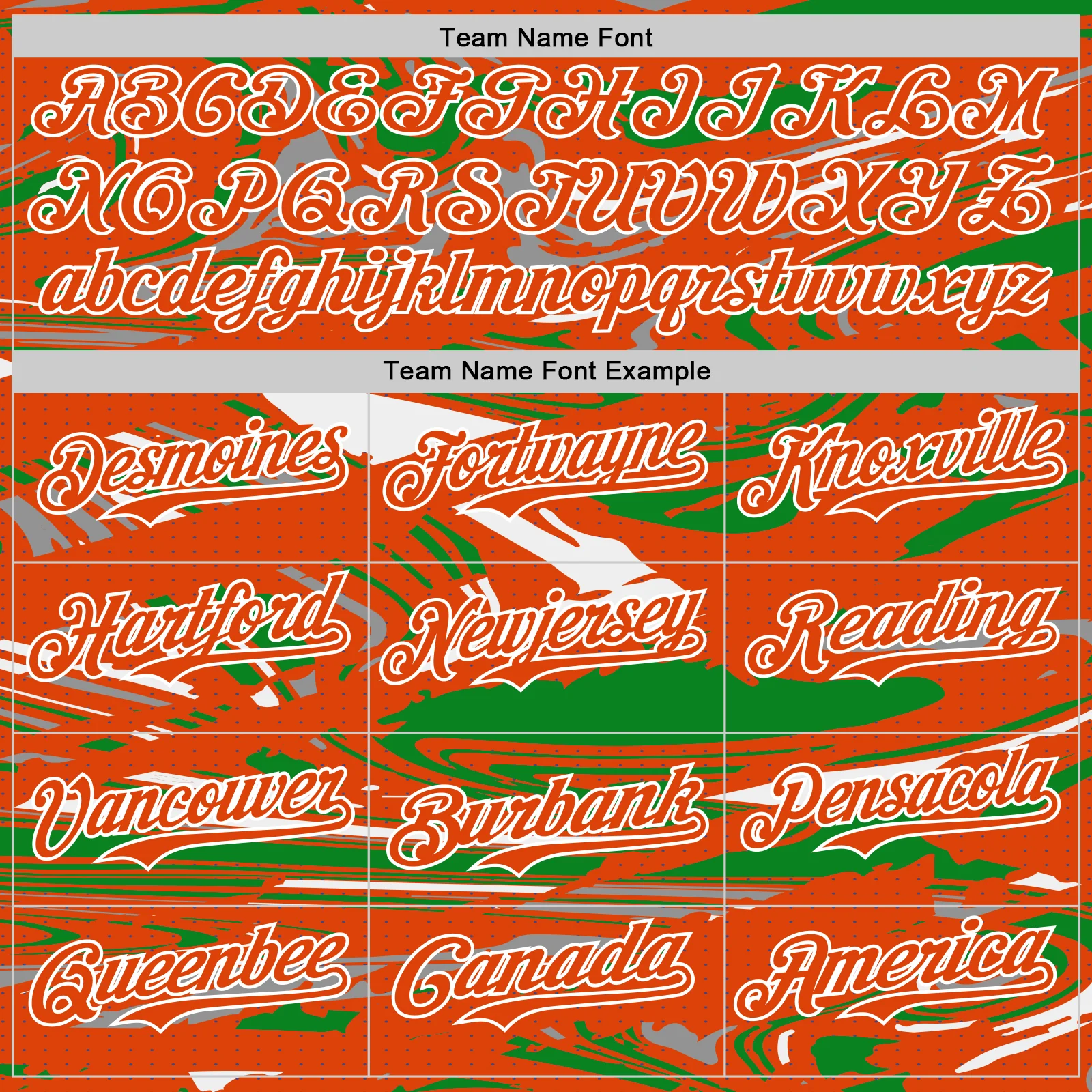 Custom Figure Orange Grass Green-White Fluid Pattern Bomber Full-Snap Varsity Letterman Hoodie Jacket - Image 5