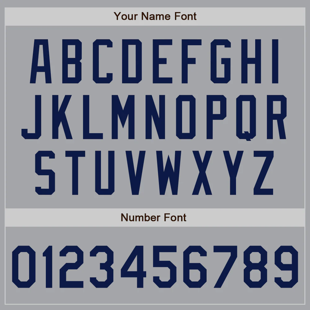 Custom Gray Navy Authentic Baseball Jersey - Image 5