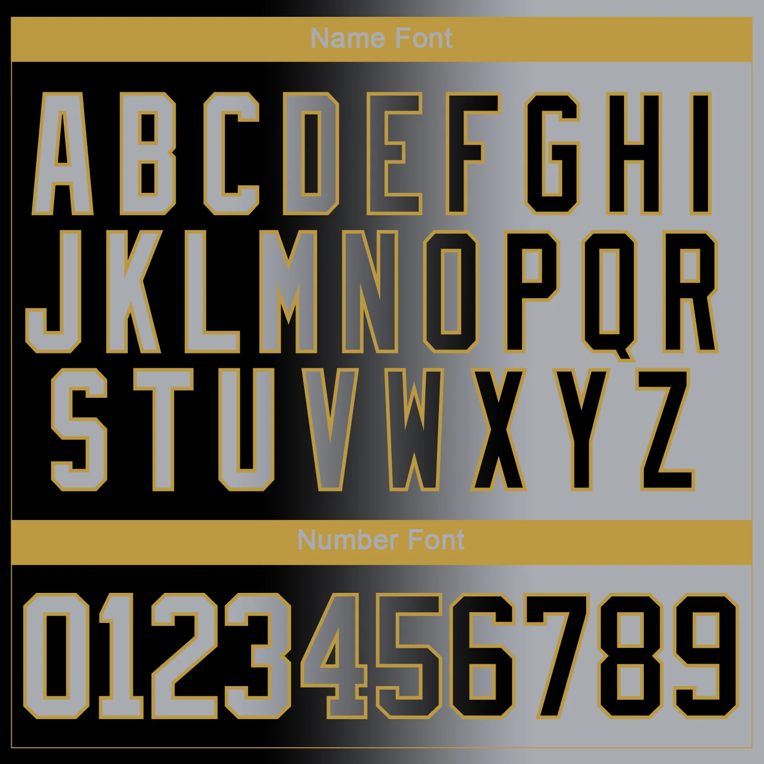 Custom Black Gray-Old Gold Gradient Fashion Hockey Lace Neck Jersey - Image 7