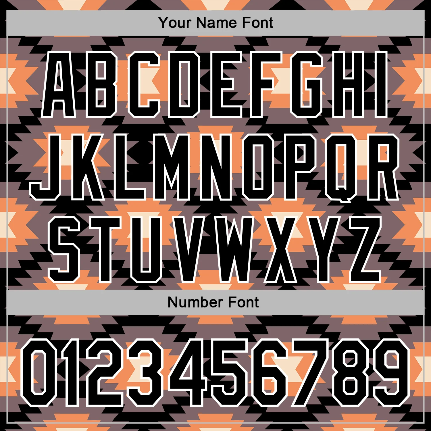 Custom Stitched Black Gray Orange-White 3D Mexico Aztec Pattern Sports Pullover Sweatshirt Hoodie - Image 4