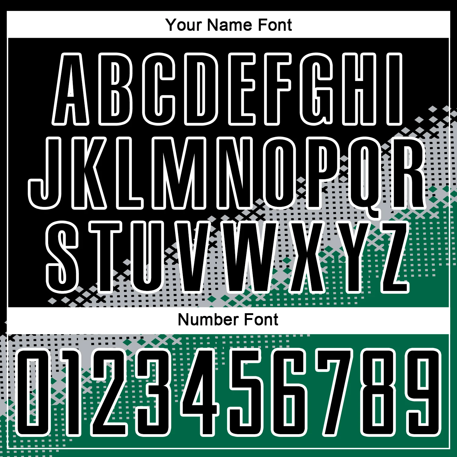 Custom Black Gray-Kelly Green Gradient Geometric Shape Sublimation Soccer Uniform Jersey - Image 6