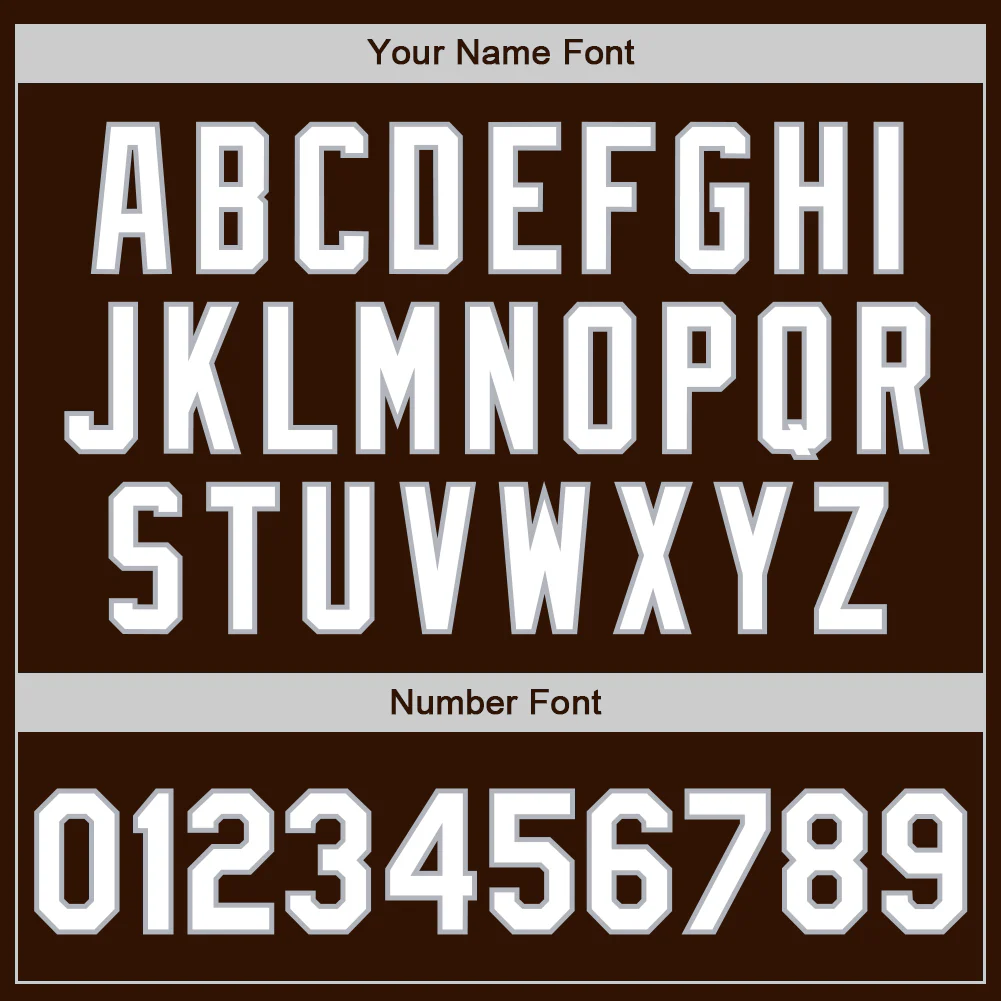 Custom Brown White-Gray Authentic Baseball Jersey - Image 8