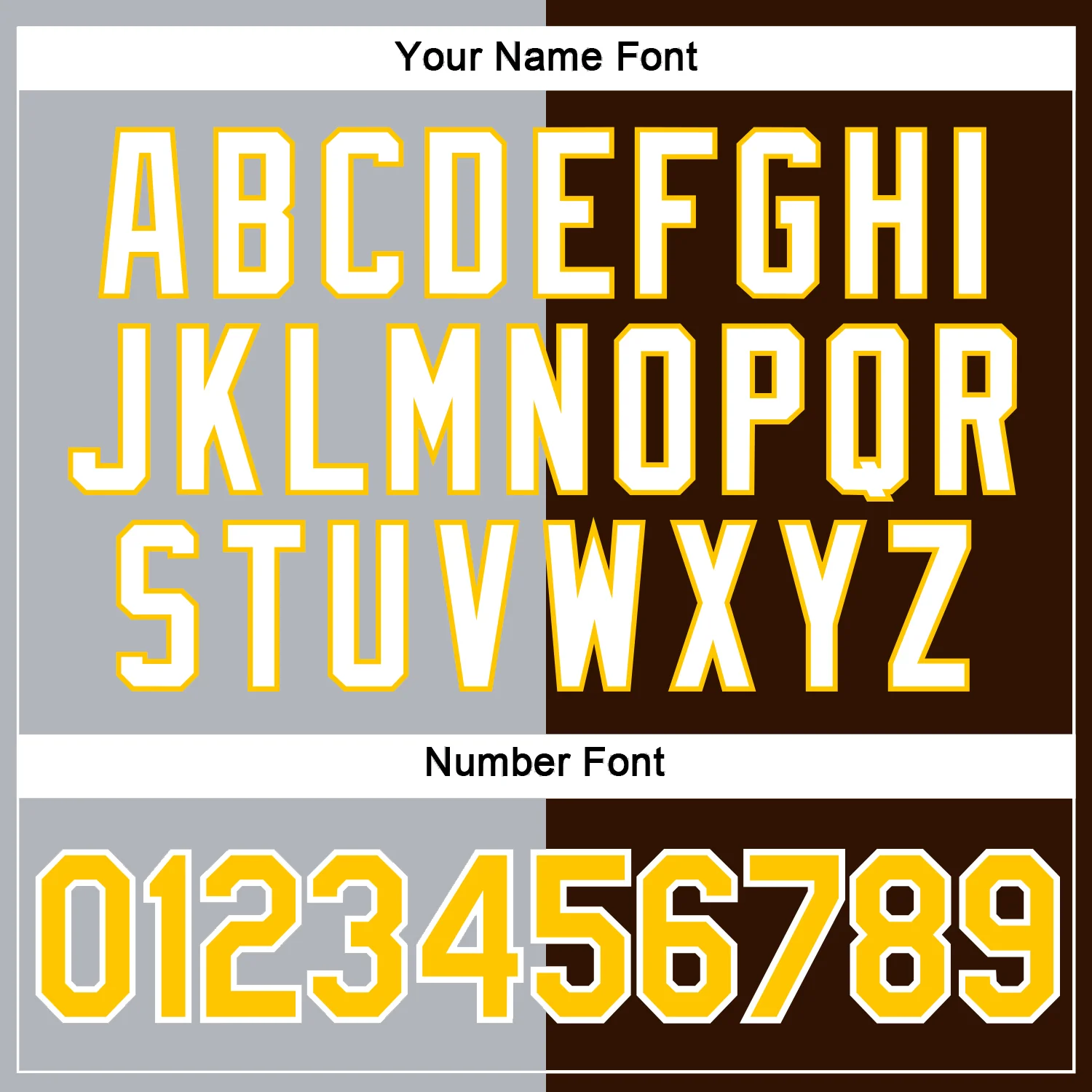 Custom Brown Yellow-Gray Split Fashion Performance T-Shirt - Image 4