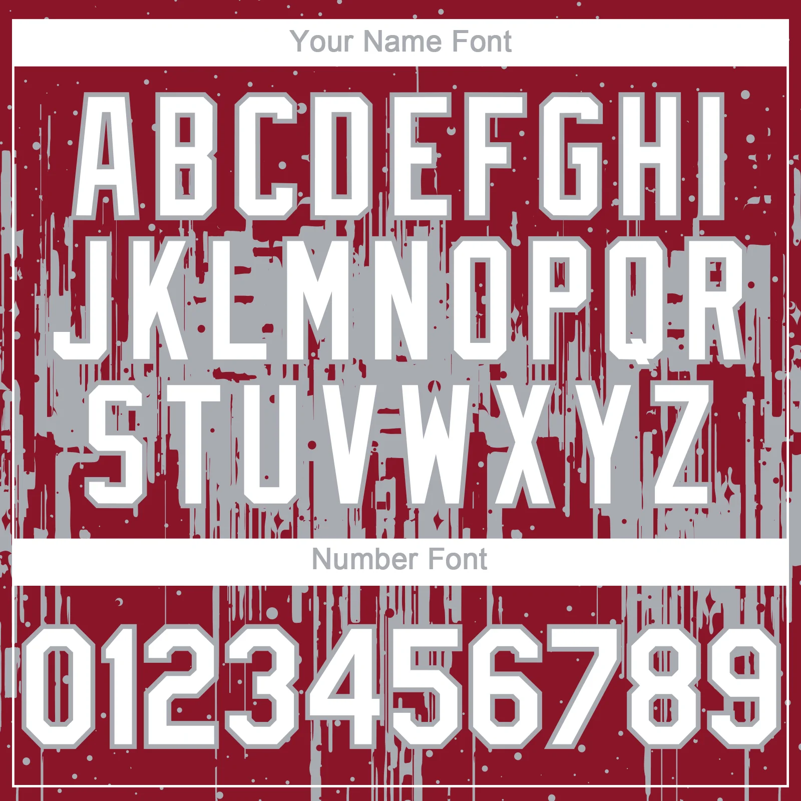 Custom Crimson White-Gray Dripping Splatter Paint Authentic Baseball Jersey - Image 5
