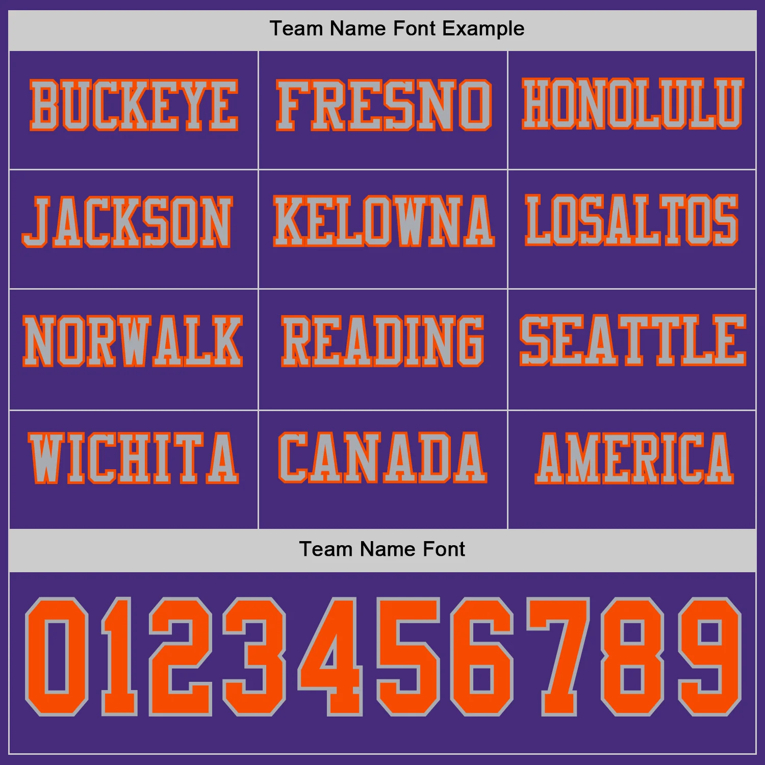 Custom Purple Orange-Gray Long Sleeve Authentic Football Jersey - Image 3