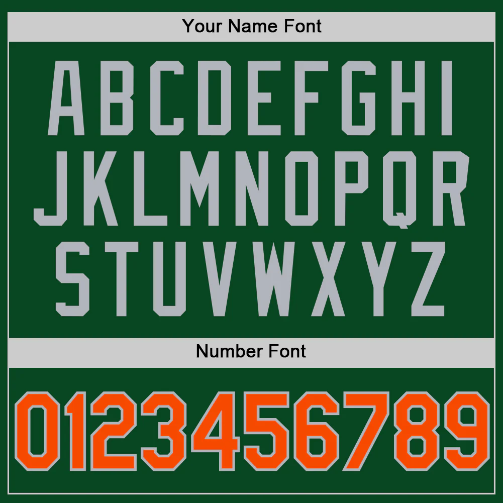 Custom Green Orange-Gray Authentic Throwback Basketball Jersey - Image 4