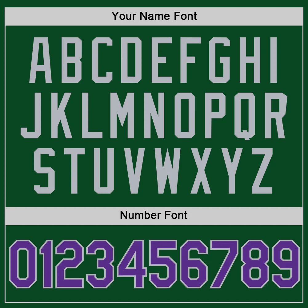 Custom Green Purple-Gray Authentic Throwback Basketball Jersey - Image 4