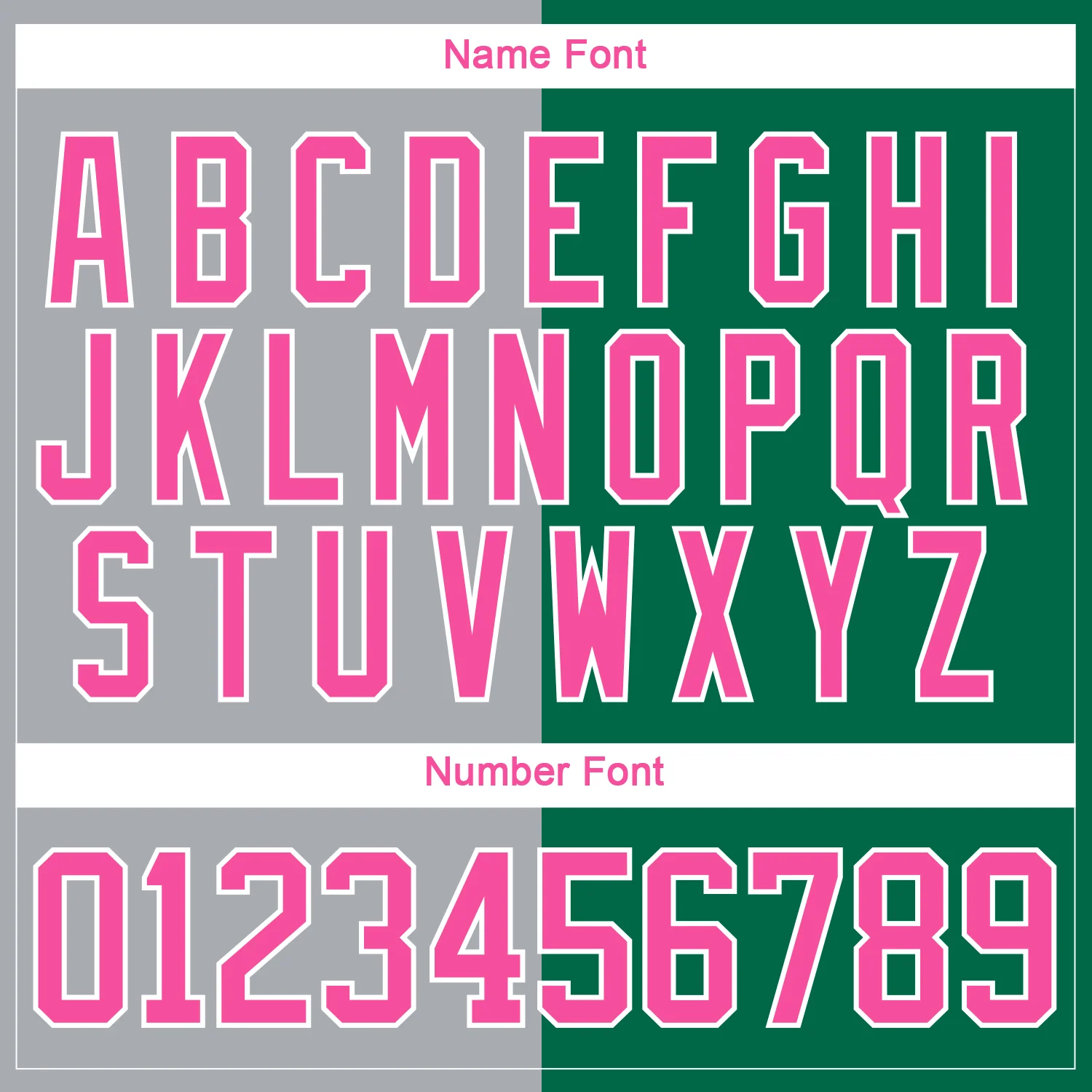 Custom Kelly Green Pink Gray-White Split Fashion Hockey Lace Neck Jersey - Image 7