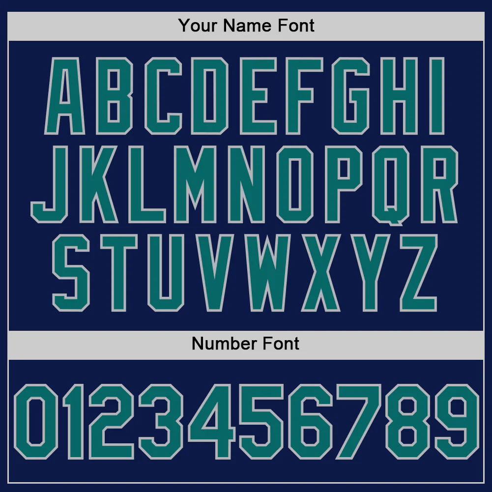 Custom Navy Teal-Gray Digital Camo Two Tone Authentic Baseball Jersey - Image 5