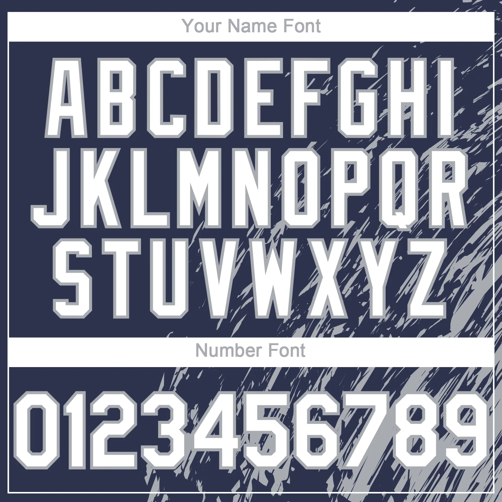 Custom Navy White-Gray Paint Stroke Grunge Streak Authentic Baseball Jersey - Image 5