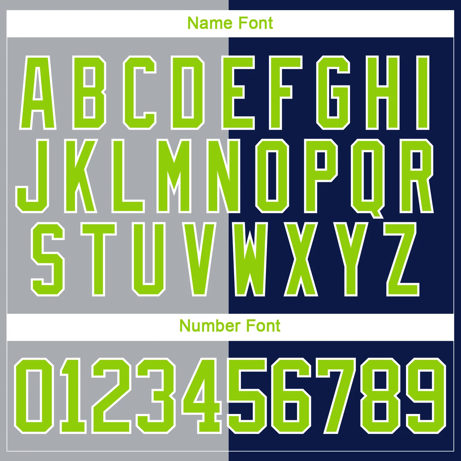 Custom Navy Neon Green Gray-White Split Fashion Hockey Lace Neck Jersey - Image 7