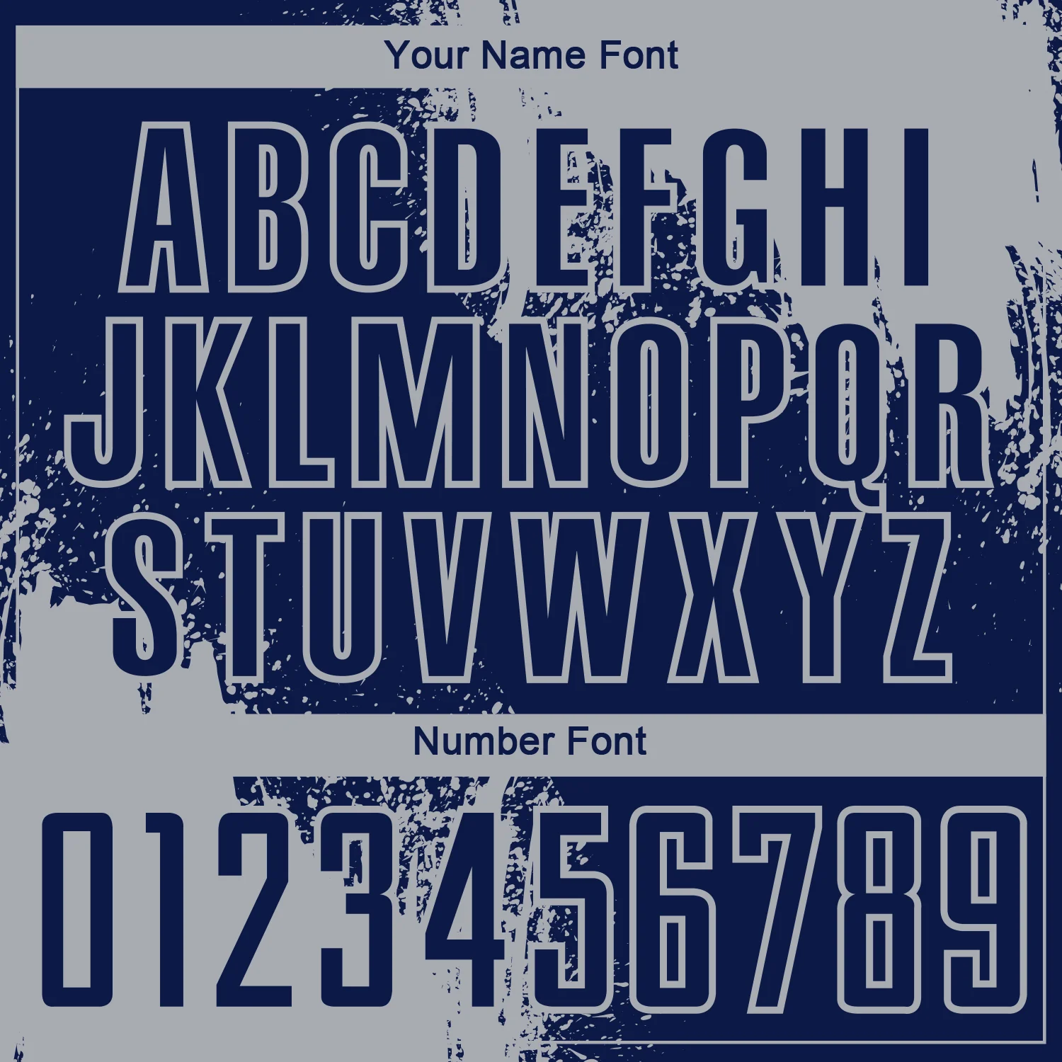 Custom Navy Gray Abstract Brush Stroke Sports Sublimation Soccer Uniform Jersey - Image 6
