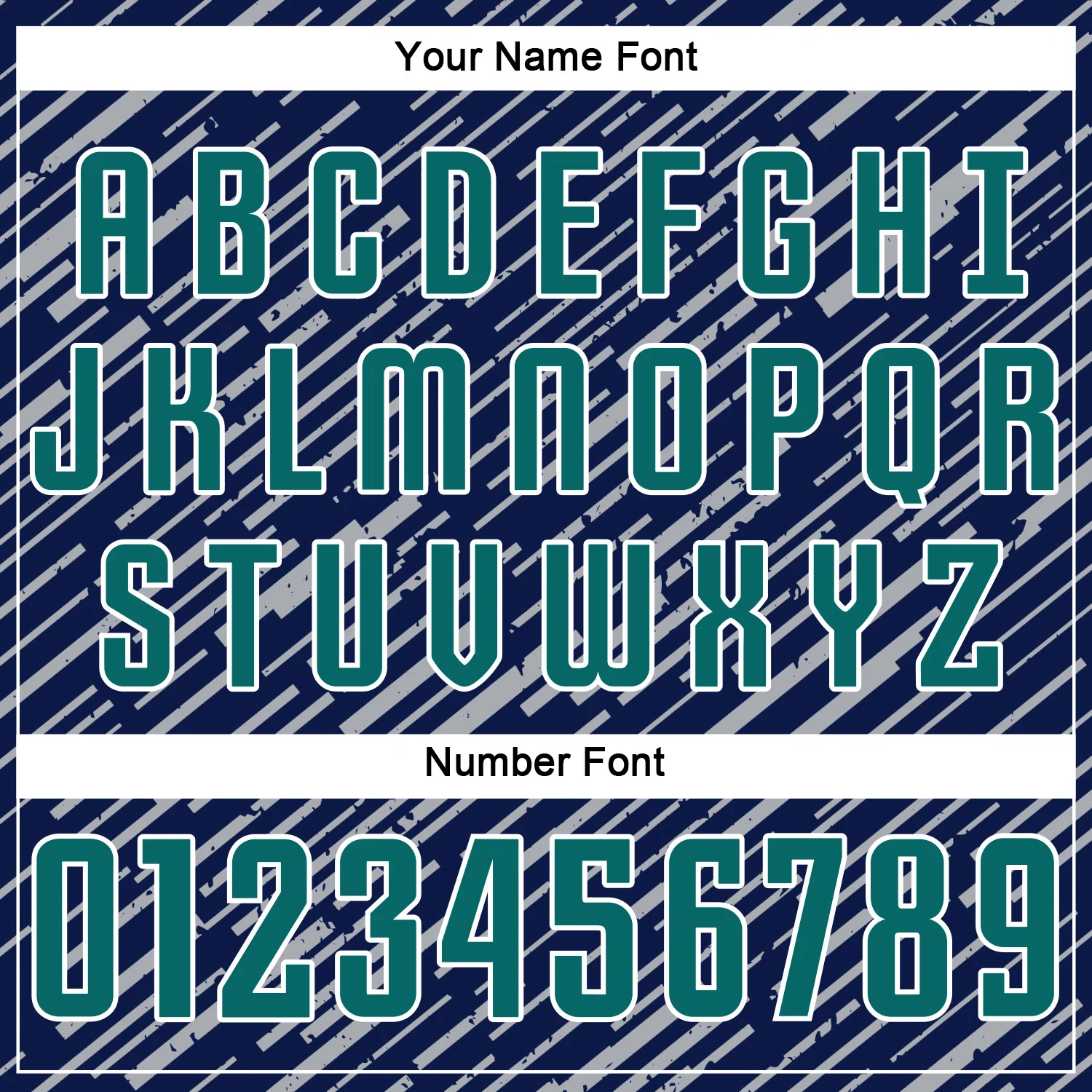 Custom Navy Teal Gray-White Line Sports Sublimation Soccer Uniform Jersey - Image 6