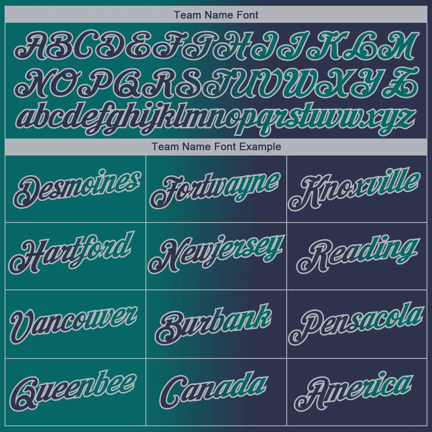 Custom Navy Teal-Gray Gradient Fashion Performance T-Shirt - Image 3