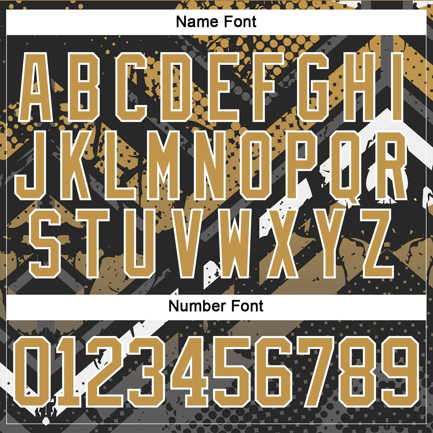 Custom Old Gold Gray Black-White 3D Pattern Abstract Grunge Hockey Lace Neck Jersey - Image 5