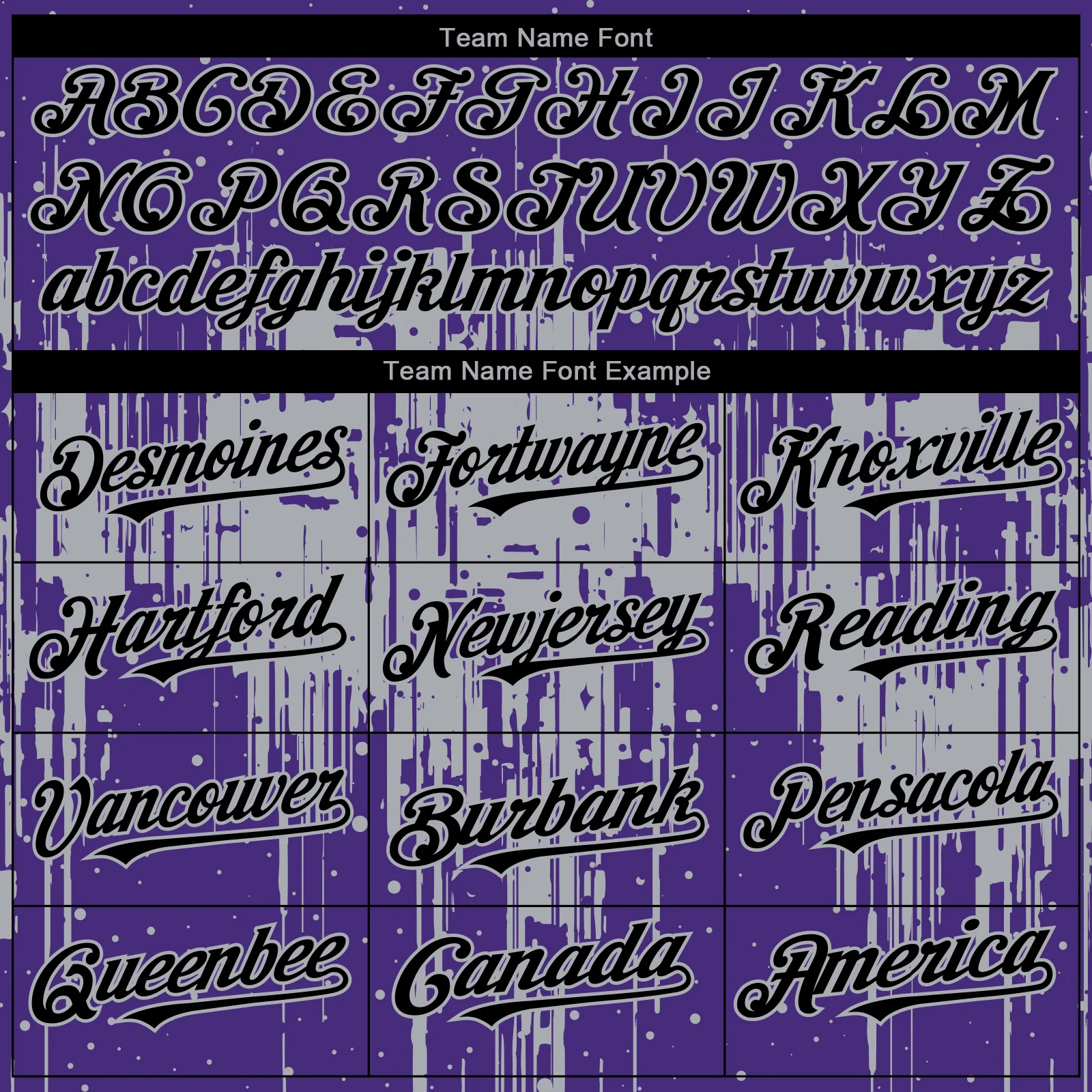 Custom Purple Black-Gray Dripping Splatter Paint Authentic Baseball Jersey - Image 4