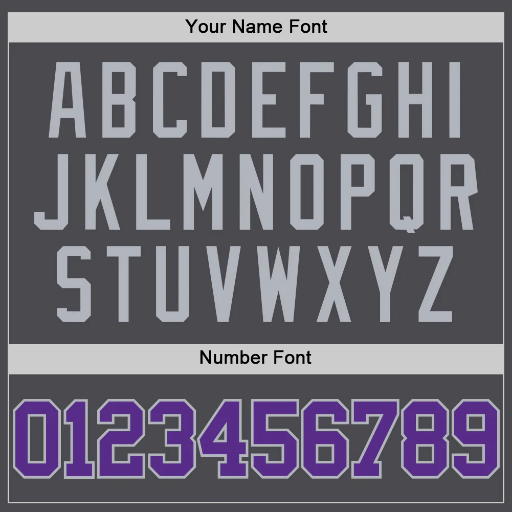 Custom Steel Gray Purple-Gray Authentic Basketball Jersey - Image 4