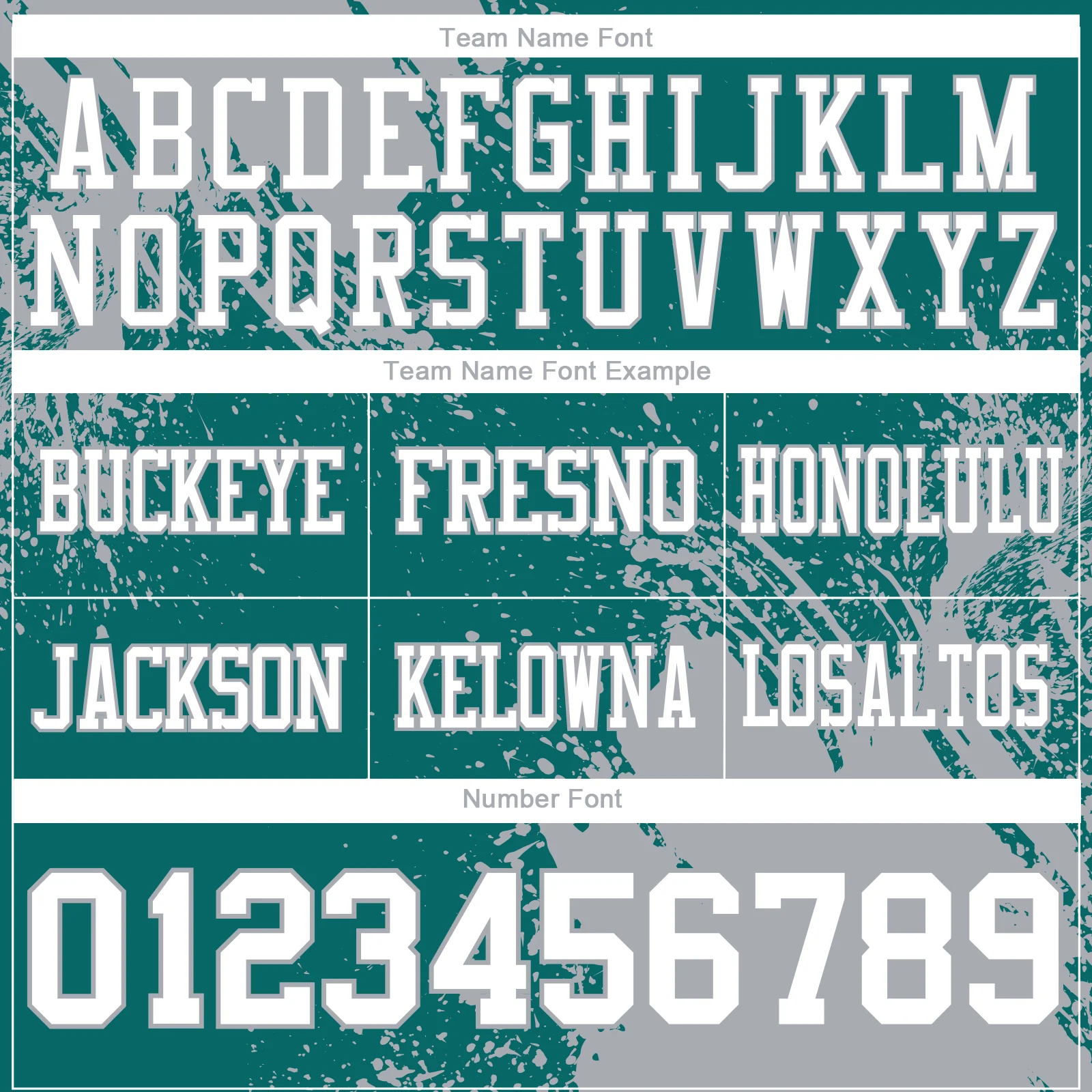Custom Teal White-Gray 3D Pattern Abstract Brush Stroke Authentic Football Jersey - Image 3