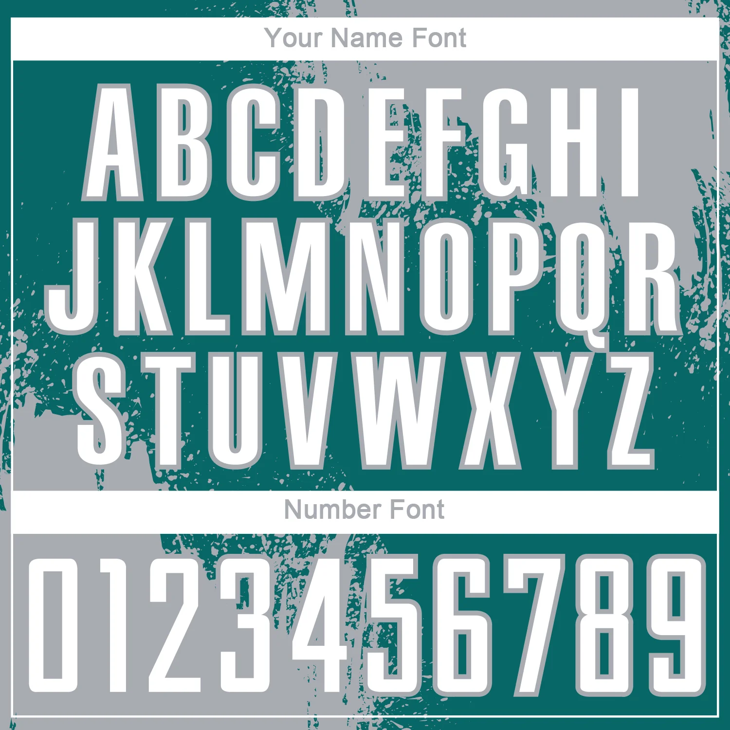 Custom Teal White-Gray Abstract Brush Stroke Sports Sublimation Soccer Uniform Jersey - Image 6