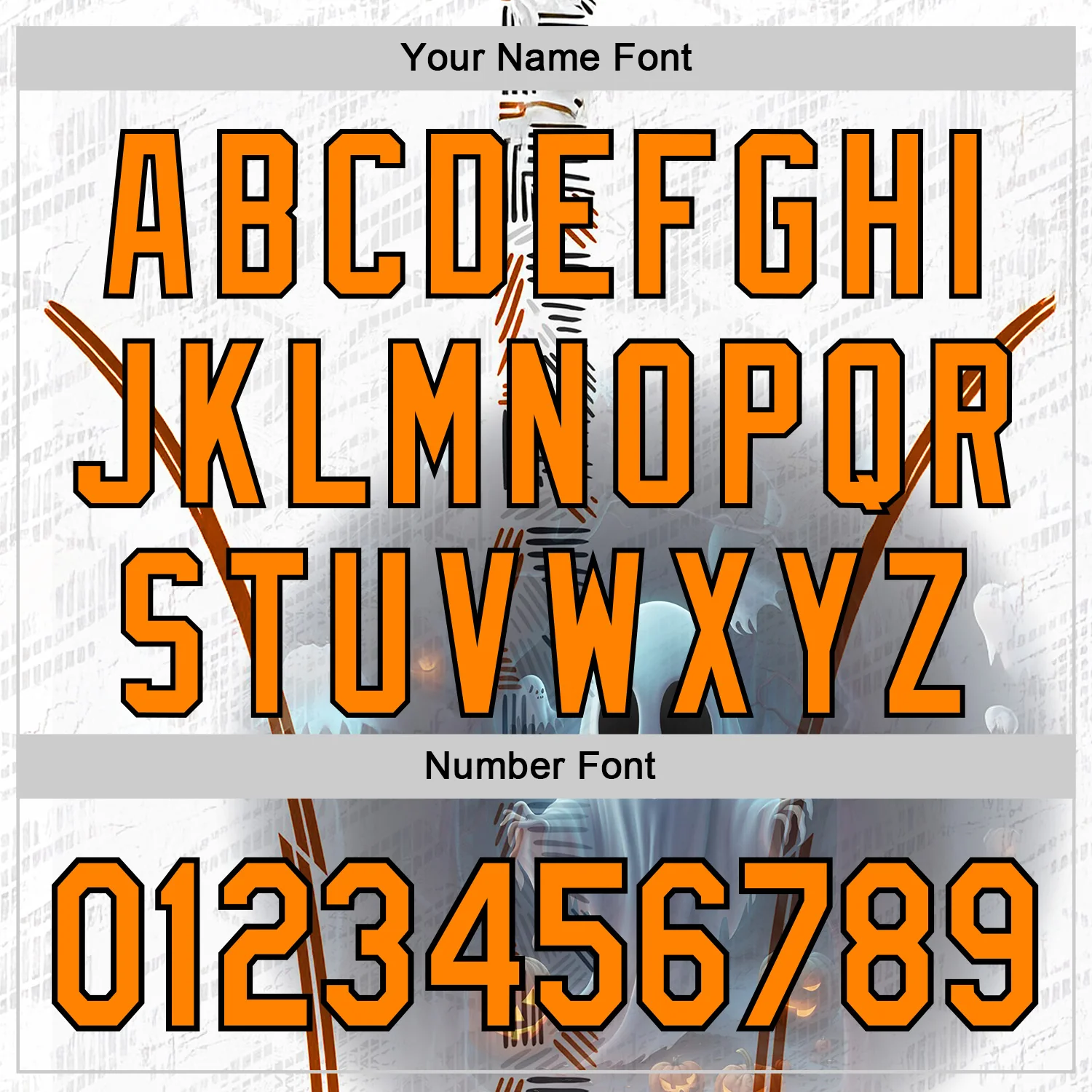 Custom White Bay Orange Gray-Black 3D Halloween Spooky Pumpkin Authentic Baseball Jersey - Image 5