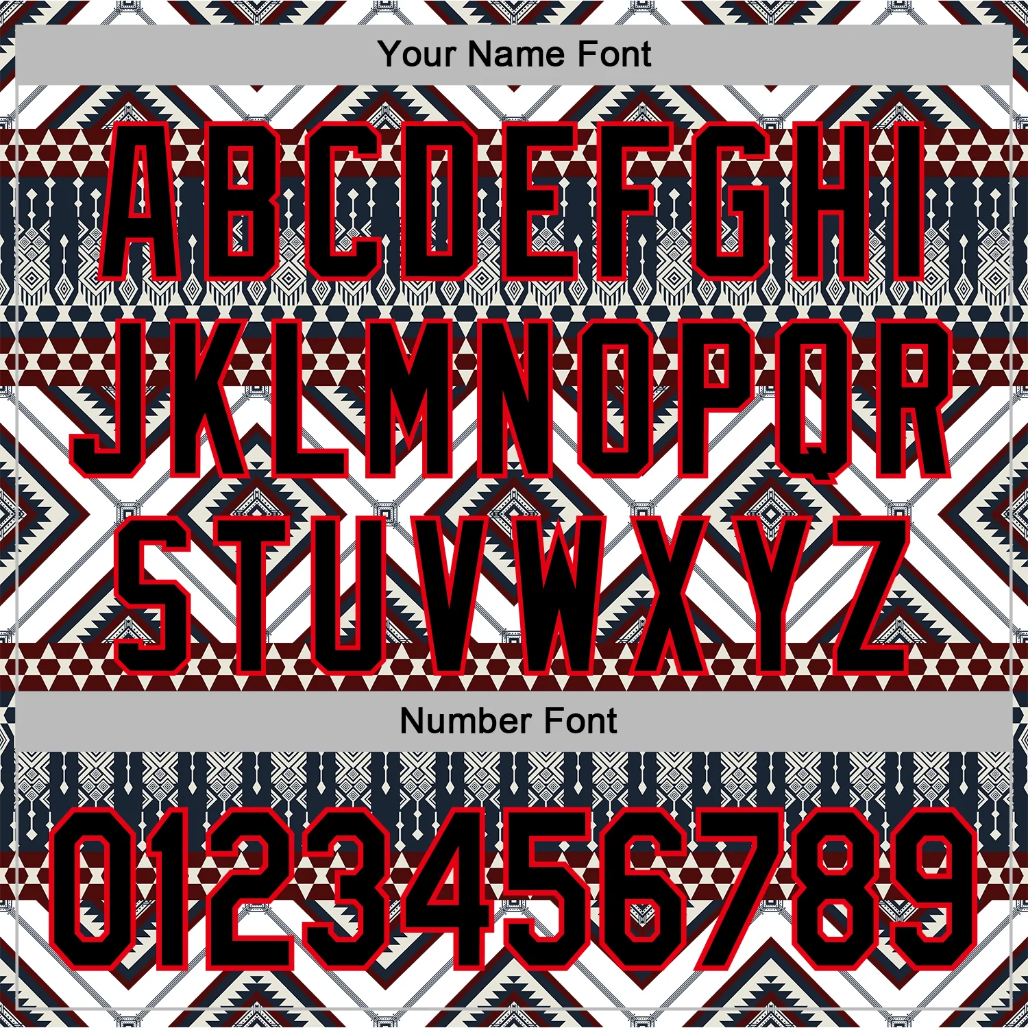 Custom Stitched White Black Gray Blue-Fire Red 3D Mexico Aztec Pattern Sports Pullover Sweatshirt Hoodie - Image 4
