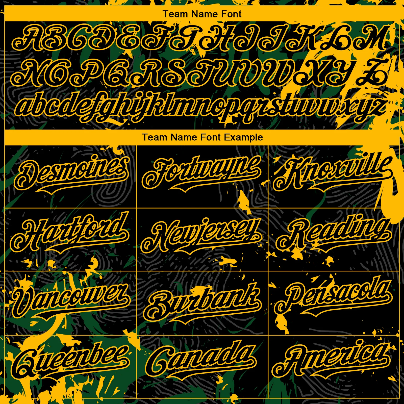 Custom Black Green-Gold Splash Authentic Baseball Jersey - Image 4