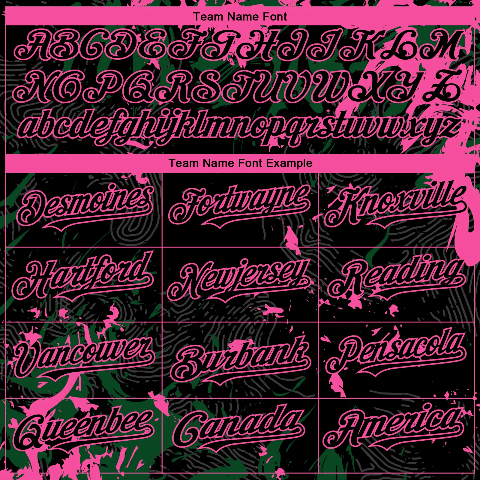 Custom Black Green-Pink Splash Authentic Baseball Jersey - Image 4