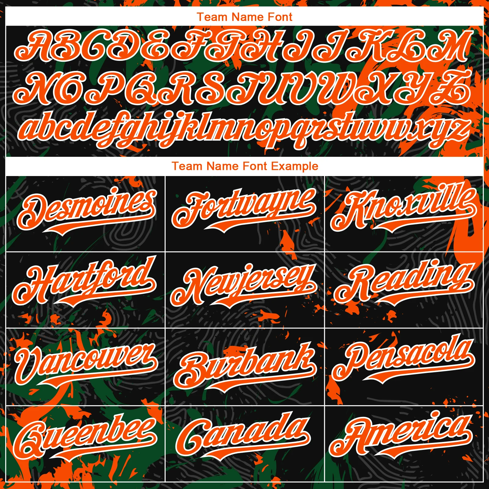 Custom Black Orange Green-White Splash Authentic Baseball Jersey - Image 4