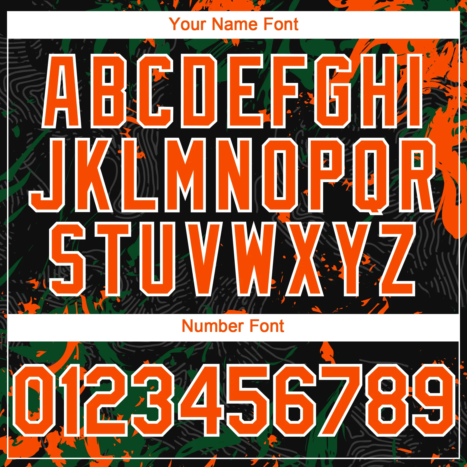 Custom Black Orange Green-White Splash Authentic Baseball Jersey - Image 5