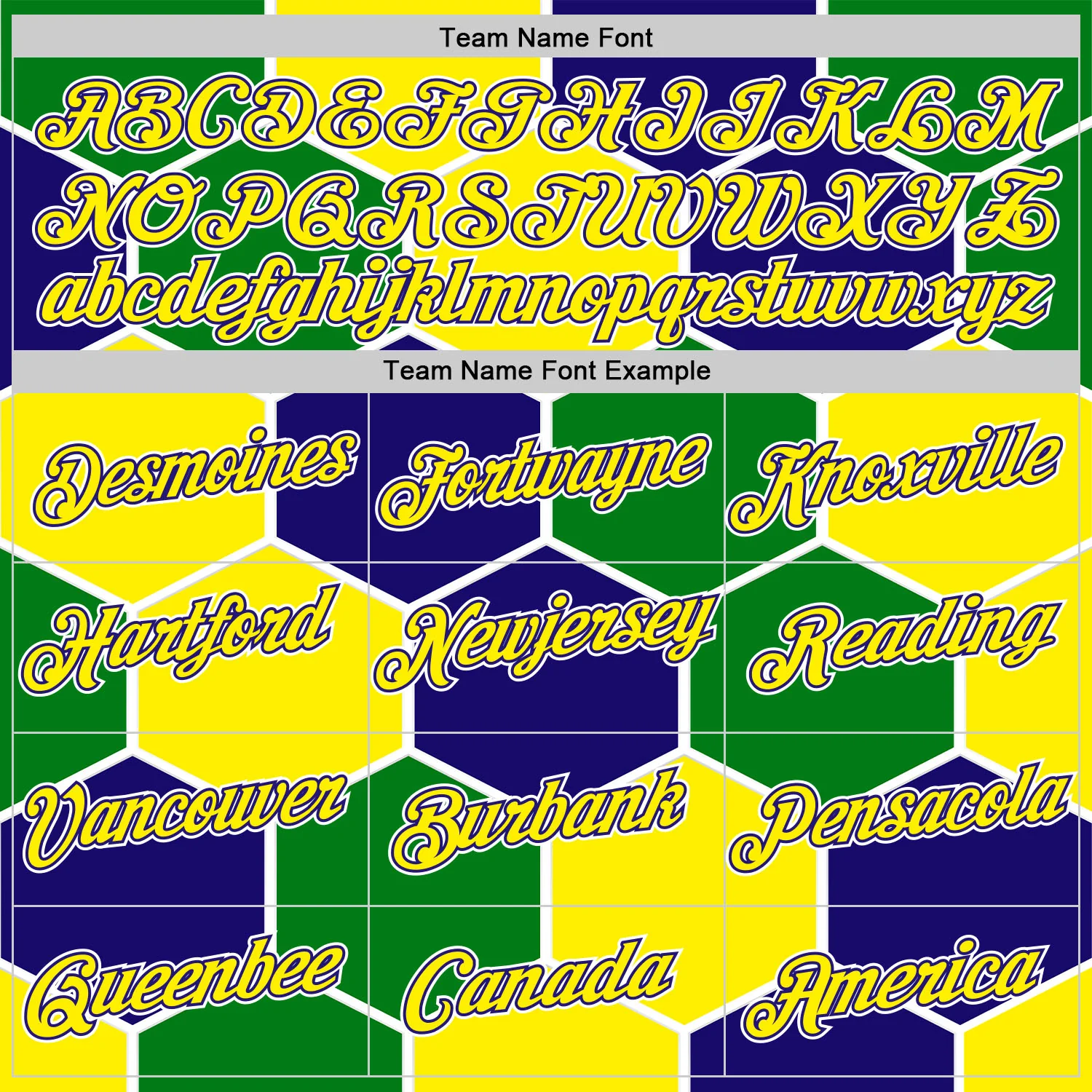 Custom Dark Purple Light Yellow Green-White Brazil Hexagons Geometric Shape Soccer Jersey Performance T-Shirt - Image 3