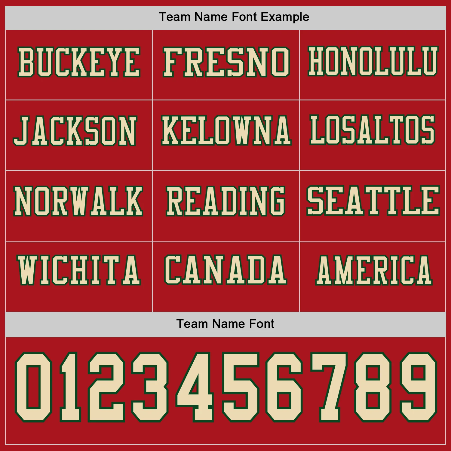 Custom Red Cream-Green Long Sleeve Authentic Football Jersey - Image 3